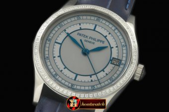 PP0177A - 5296 Calatrava SS/LE White Jap Miyota 9015