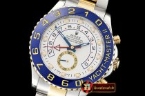 Rolex YachtMaster II Blue YG/SS White BP Asia 2813 Mod