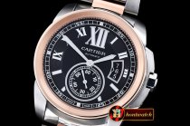 Best Quailty Cartier Cartier De Calibre RG/SS Black JF Miyota 82