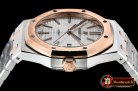 Audemars Piguet Royal Oak 15400 RG/SS White OMF 1:1 MY9015 Mod 3120