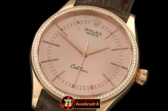 ROLCEL065F - 2014 Cellini Time RG/LE Rose Gold Asia 2824