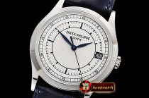 Patek Philippe Calatrava 5296G SS/LE White/Blue ZF 1:1 MY9015 Mod