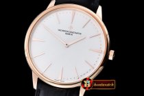 VC083B - Patrimony RG/LE White - Swiss 7045 Manual H/W