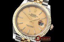 Rolex Datejust DJ2 41mm Jub Flt Wrap YG/SS Gold Stick BP Asia 2836