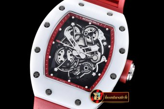 Replica Richard Mille RM055 Bubba Watson White Cer Red CER/VRU C
