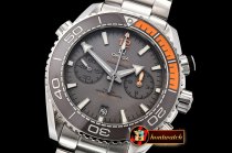 Omega Planet Ocean Chrono Gry SS/SS Grey OMF V4 A7750 Mod