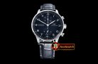 IWC Portuguese Chrono SS/LE Blk/Blk ZF A-7750