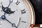 BRE063B - Classique SS Moonphase RG/LE White Miyota 9015