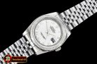 Rolex Datejust Man DJ 36mm Jub Fluted SS/SS Wht Roman ARF A3135