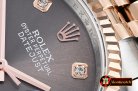 Rolex DateJust Jub Flt RG/SS Dark Grey Diam BP A3135 Mod