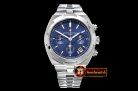 VACH. CONSTANTINE Overseas Chronograph SS/SS Blue Asia 7750 Mod 5200