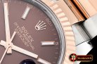 Rolex Datejust DJ2 41mm Oyt Flt RG/SS Brown/Stk BP Asia 2813