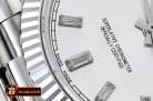 Rolex DayDate 228206 Flt SS/SS Silv Wht Diam BP Swiss 2836
