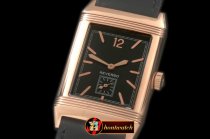 JL078F - Reverso Classique RG/LE Black Num/Stk Jap Qtz