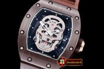 Richard Mille RM052 Diamond Skull Tourb Brown MT CER/RU MY9015 M