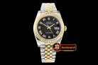 Rolex DateJust 36mm Jub Flt YG/SS Black/Rmn BP A2813