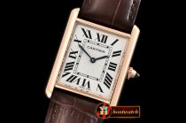 CAR0406B - Cartier Tank Solo Mens RG/LE White XF Swiss Quartz