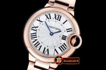 Cartier Balon De Bleu Ladies 33mm RG/RG White TWF Swiss Qtz