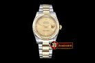 Replica Rolex DateJust Midsize 31mm YG/SS Gold Sticks BP Asia 28