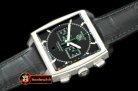 TAG0279B - Monaco Classic SS/LE Black Jap OS20 Quartz Chrono