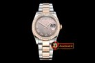 Rolex Datejust DJ 36mm Oyst Flt RG/SS Black MOP Roman BP A3135 M