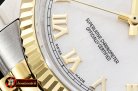 Rolex Datejust Man DJ 36mm Jub Flt YG/SS White MOP Roman BP A313