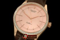 ROLCEL065I - 2014 Cellini Time RG/LE Rose Gold Asia 2824
