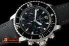 BLP018B - 50 Fathoms Chronograph SS/NY Black Asia 7750
