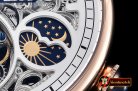 Cartier MoonPhase RG/LE Skeletonal White - Asia HW Tourbillon