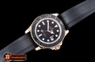 Rolex YachtMaster 116655 40mm RG/RU Black BP V2 SP A3135 Mod