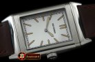 JL079A - Reverso Classique SS/LE White Stk Jap Qtz