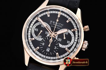 Zenith El Primero 36,000 vPH RG/LE Black Asia 7750 Mod