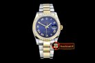Rolex Datejust DJ 36mm Oyst Flt YG/SS Blue Roman BP A3135 Mod