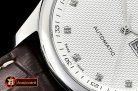 Longines Master Collection DayDate SS/LE LGF White/Diams A2836
