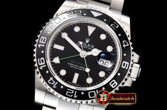 Rolex GMT II 116710LN SS/SS Blk BP Asia 3186 CHS