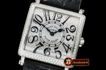 Franck Muller Master Square 6002 Midsize SS/LE Diams GF - Swiss Qtz