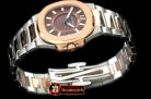 PP0178D - Nautilus 7010 Midsize 32mm TT RG Brown - Swiss Qtz