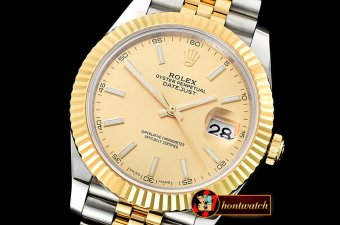 Rolex Datejust II 41mm Jub Flt Wrap YG/SS Gold Stick BP Swiss 2836