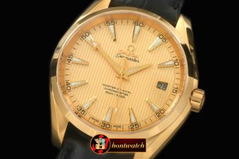 OMG0391 - Aqua Terra Auto YG/LE Gold Miyota 8205