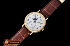 BRE063A - Classique SS Moonphase YG/LE White Miyota 9015