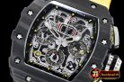Richard Mille RM011-03 Flyback Chrono FC/RU (Yellow) KVF A7750 Mod