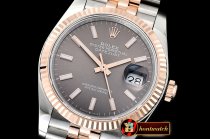 Rolex DateJust 36mm Jub Flt 904L RG/SS Grey/Stk GMF A2836