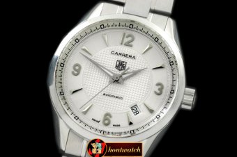 Replica Tag Heuer Carrera Automatic Men SS/SS White Asian 2824-2