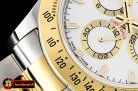 Rolex Daytona 116523 YG/SS White Stk OMF A7750 Mod
