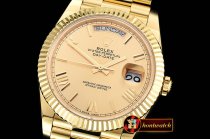 Replica Rolex DayDate 228206 YG/YG 18K Wrp Gold Roman BP Swiss 2