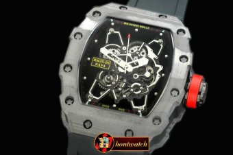 RM078A - RM-035 Rafael Nadal Tourbillon PVD/RU/Blk Custom Skelet