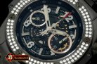 HUB0329A - Big Bang All Black Unico PVD/RU Skeleton Asian 7750