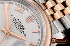 Rolex DateJust 36mm Jub Dome RG/SS White/Rmn BP A2813