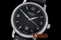 Mont Blanc Heritage Chronometrie Diam SS/LE Black MY9015 Mod