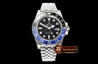 Rolex GMT II 126710BLNR Jub 904L SS/SS GMF Asia 3186 CHS